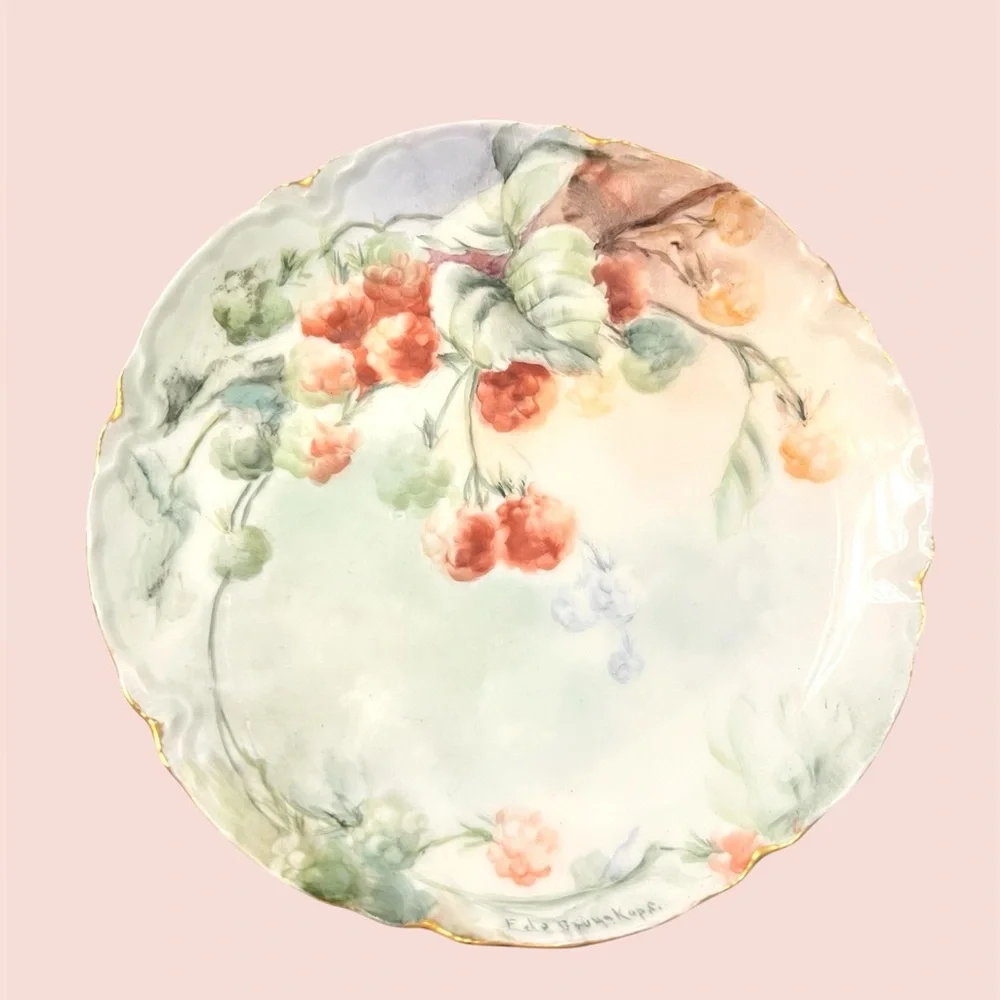 Haviland France Limoges Porcelain Decor Plates - Early 1900s